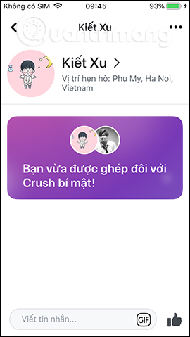 Nhắn tin với Crush