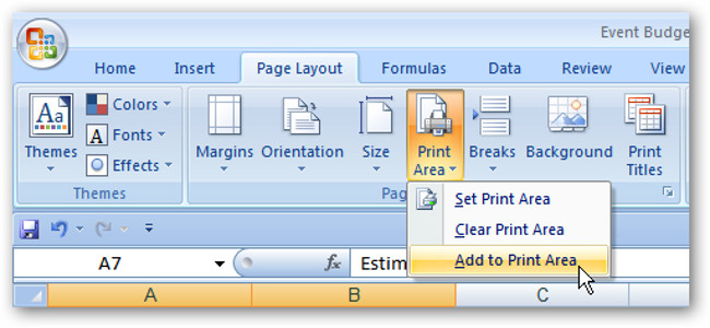 Cách mở rộng một vùng in trong Microsoft Excel