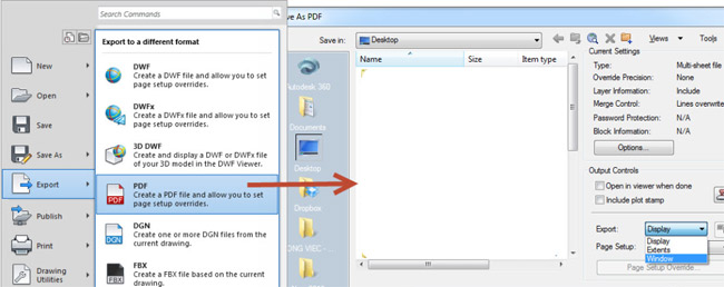 Cách chuyển Cad sang PDF 