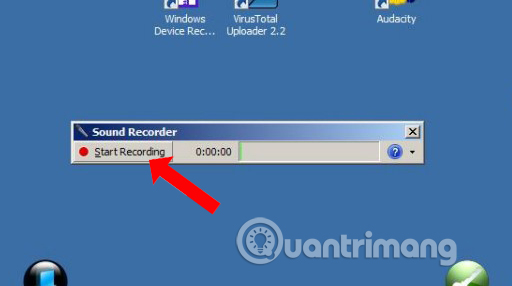 Nhấn Start Recording