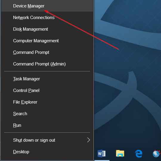 Mở Device Manager