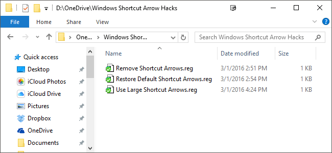 Windows Shortcut Arrow Hacks