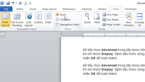 hien thuoc trong word