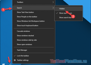 Ẩn đi biểu tượng Cortana