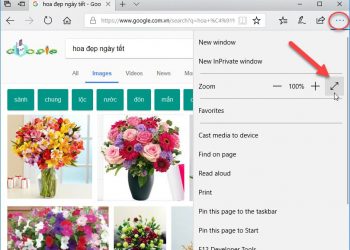 Bật /tắt chế độ toàn màn hình Full Screen trên trình duyệt Edge