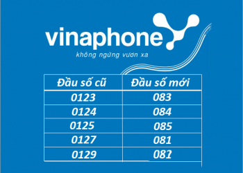 Các đầu số của thuê bao 11 số của mạng VinaPhone được chuyển đổi thành đầu số 08x