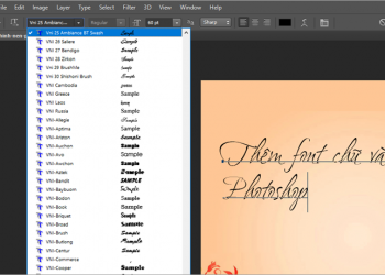 Chọn kiểu font phù hợp với bảng mã
