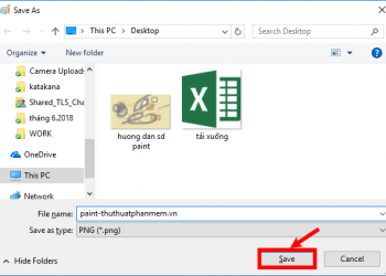 Chọn vị trí lưu file, nhập tên file và nhấn Save