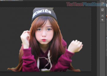 Dùng phím tắt Ctrl+X để loại bỏ vùng đã chọn đi