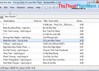 Giao diện Foobar2000