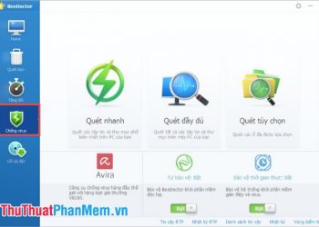 Quét nhanh, Quét đầy đủ và Quét tùy chọn