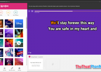 Website hát Karaoke online – KaraFun