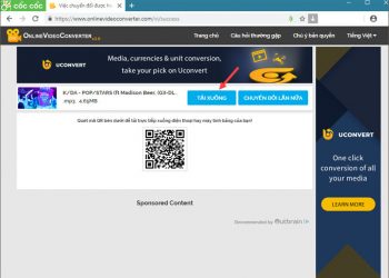 Bấm vào Tải xuống để tải file nhạc mp3 về máy tính
