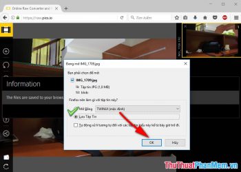 Lựa chọn Lưu tập tin -> kích chọn OK để tải tập tin về máy tính của bạn