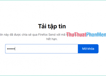 Nếu để mật khẩu thì phải nhập mật khẩu mới có thể tải xuống