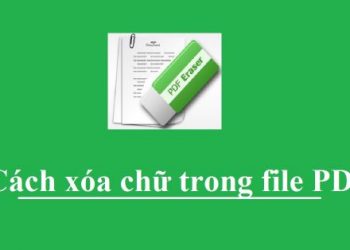 Làm thế nào để xóa chữ trong PDF