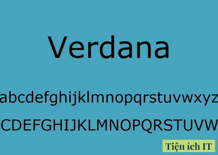 font chữ việt hóa cho powerpoint Verdana