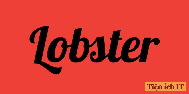 font calligraphy lobste