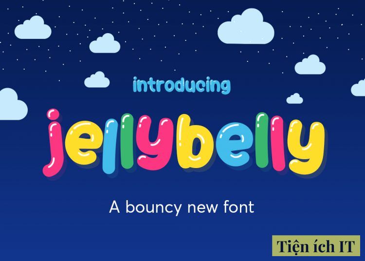 Font chữ 3D Việt hóa JellyBelly