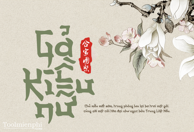 Mẫu font chữ A Annyeong Haseyo số 1
