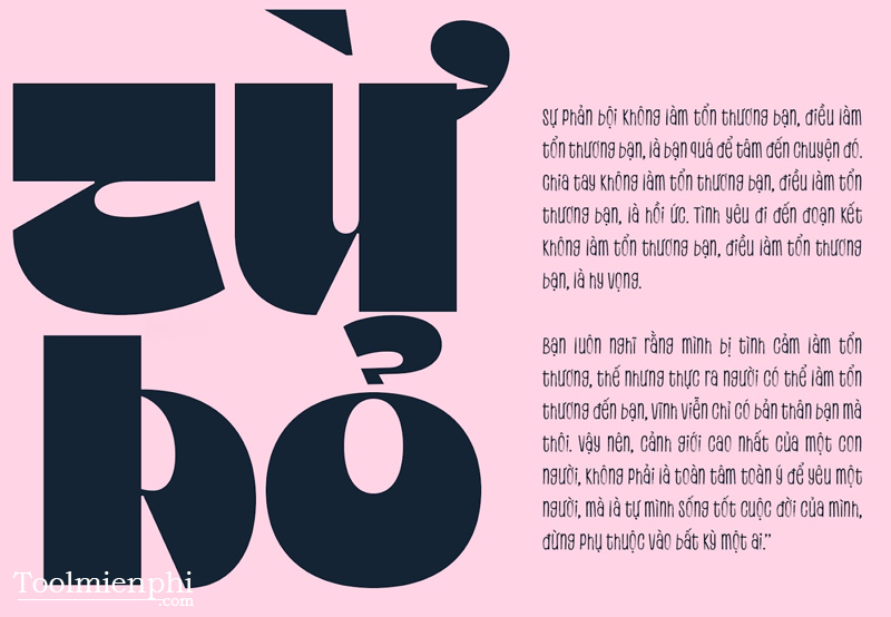 Mẫu font chữ Austro Typeface số 2