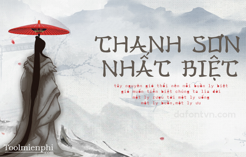 Mẫu font chữ Han Zi Việt Hóa số 1